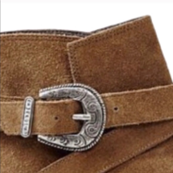 All Saints Ankle Booties Brown Suede Sz 7.5 - Picture 3 of 3